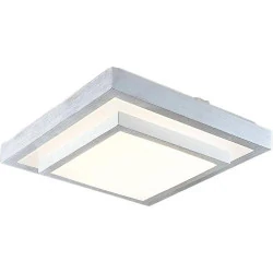 Plafonnier LED Moderne Gris Métal Lindby, Éclairage Intérieur
