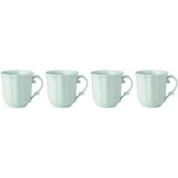 Lenox, assiettes Meadow Solid Blue, lot 4 tasses 12 oz