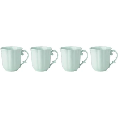 Lenox, assiettes Meadow Solid Blue, lot 4 tasses 12 oz - Vue principale