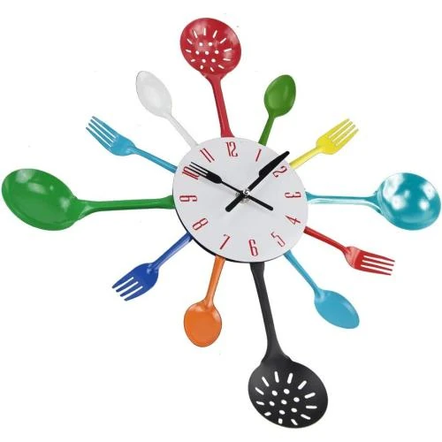 Zoom sur Horloge murale Timelike, métal, style antique, décor moderne