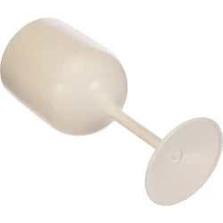 Verres à Pied Plastique Blanc 0,45L 2 pièces Mojito Design en situation