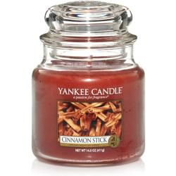 Présentation Bougie Yankee Candle Sparkling Cinnamon, Pot Verre 411g