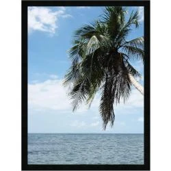 Cadre Photo Mural Noir, Bois, 30x60 cm, 3 cm Largeur