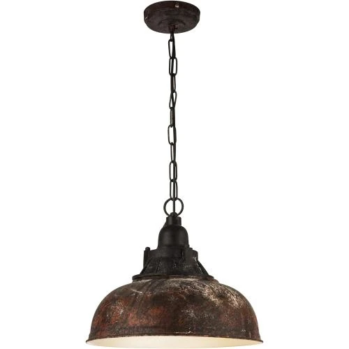 Détail de Lustre vintage industriel, lampe suspendue rétro, acier, noir