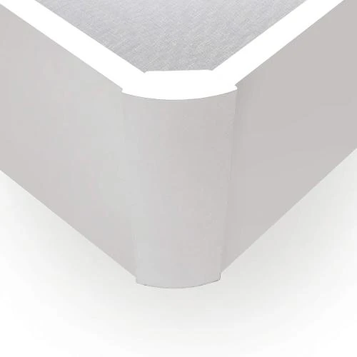 Zoom sur Canapé rabattable grande capacité, ouverture latérale, blanc