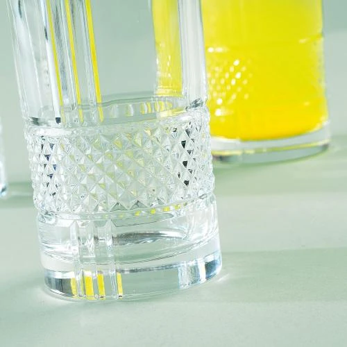 Détail de Verres Cocktail Cristal Luxion, Lot 6, Brillants, Lave-Vaisselle