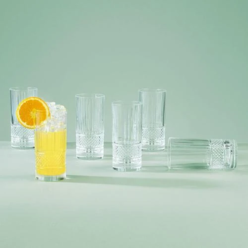 Zoom sur Verres Cocktail Cristal Luxion, Lot 6, Brillants, Lave-Vaisselle