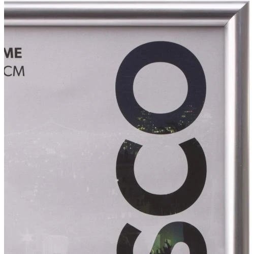 Zoom sur Cadre Photo Argent Kenro Frisco, 20x20 cm Suspendre, Poser
