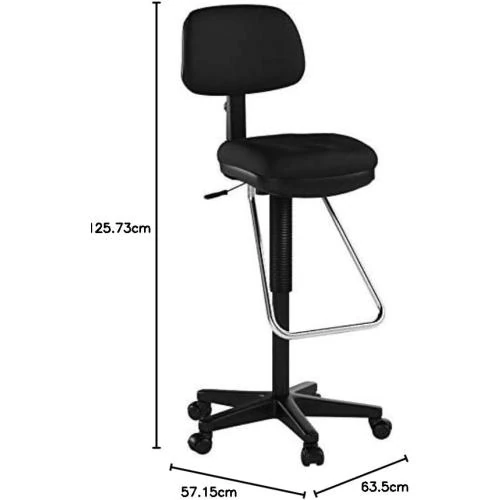 Détail de Chaise de Dessin Pneumatique Office Star, Roulettes, Repose Pieds