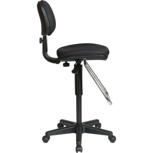 Zoom sur Chaise de Dessin Pneumatique Office Star, Roulettes, Repose Pieds