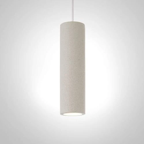 Détail de Paco Home Luminaire suspension GU10, couleur Béton Grès Blanc