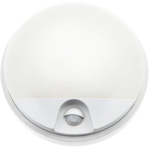 Zoom sur Applique murale LED Huber, détecteur de mouvement, IP54