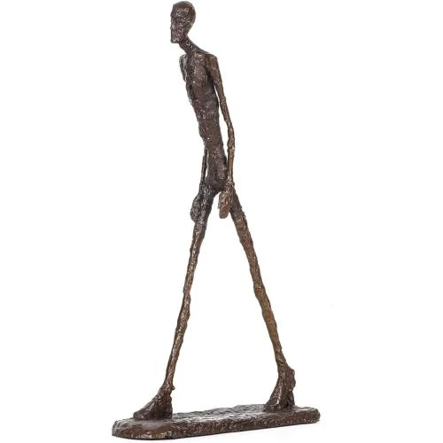 NILEEBUKER Statue Giacometti Bronze Homme Marchant Abstrait - Vue principale