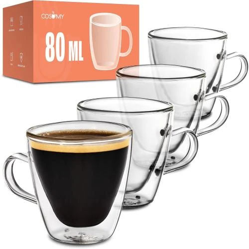 Verres Double Paroi 80ml, Cosumy, Conserve Température, Cadeau - Vue principale
