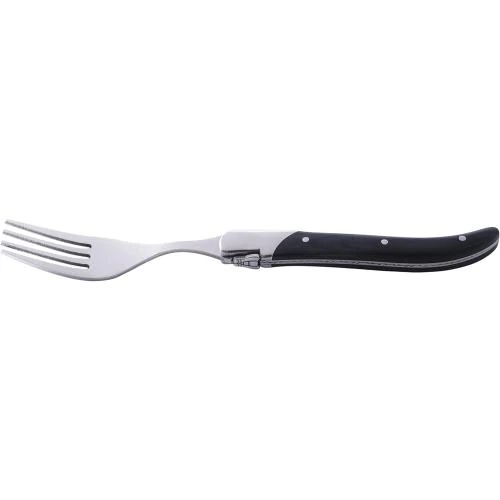Zoom sur Laguiole Style De Vie, Luxury Line, Steakvorken, Noir