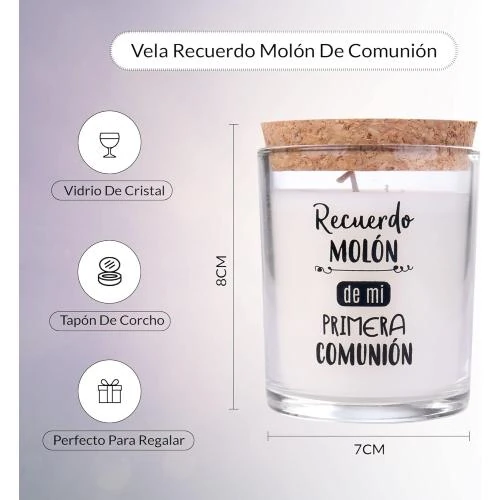Détail de Bougie communion, souvenir mouton, boîte kraft, cadeau original