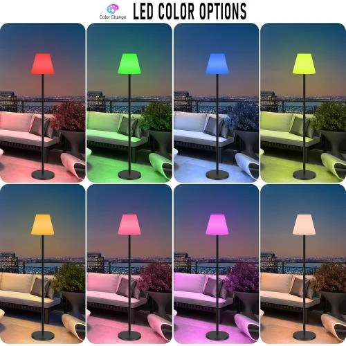 Détail de Lampadaire solaire étanche Ecvivk, sans fil, LED jardin