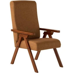 Fauteuil ESSEGI FIAMMETTA Polyurethane Marron Tabac