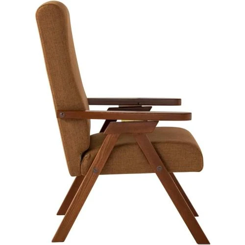 Zoom sur Fauteuil ESSEGI FIAMMETTA Polyurethane Marron Tabac