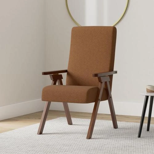 Détail de Fauteuil ESSEGI FIAMMETTA Polyurethane Marron Tabac