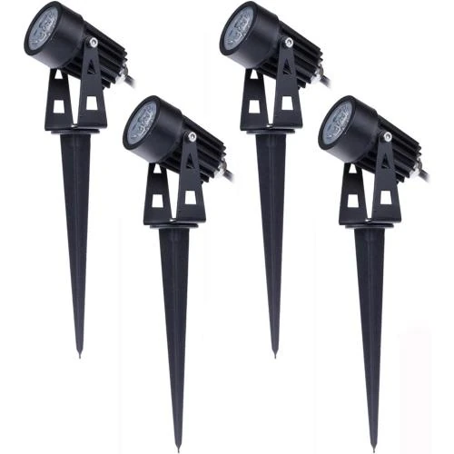 Spots LED 3W Orientables, Lot de 4, Jardin, Terrasse - Vue principale