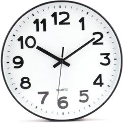 Horloge Murale Moderne DIY Blanc, Design Élégant, 30 cm