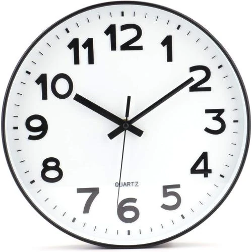 Horloge Murale Moderne DIY Blanc, Design Élégant, 30 cm - Vue principale