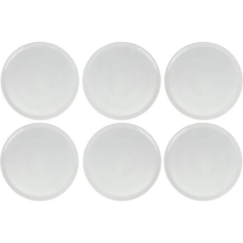 Assiettes à pizza XXL, porcelaine haut de gamme, lot 6 - Vue principale