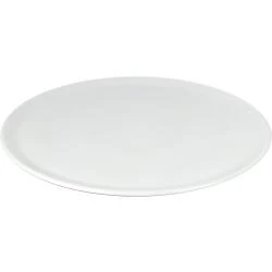 Assiettes à pizza XXL, porcelaine haut de gamme, lot 6 en situation