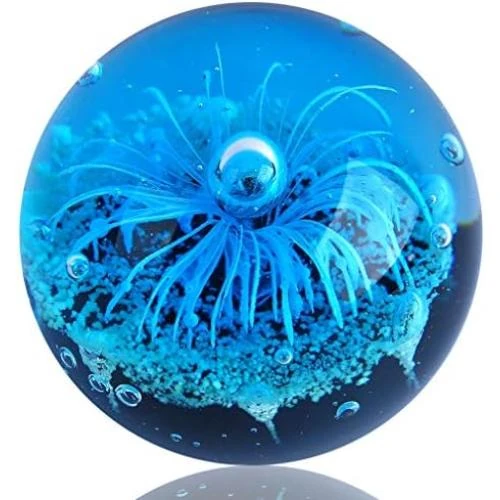 Figurine EUSTUMA Bleue en Verre Soufflé: Idée Cadeau Unique - Vue principale