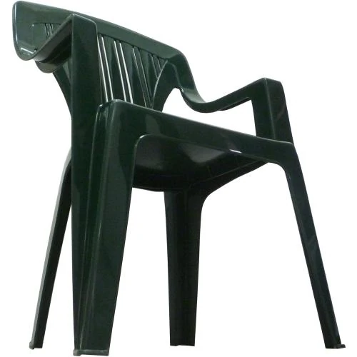 Zoom sur Chaises Tropea vertes Sf Savino Filippo, empilables, jardin