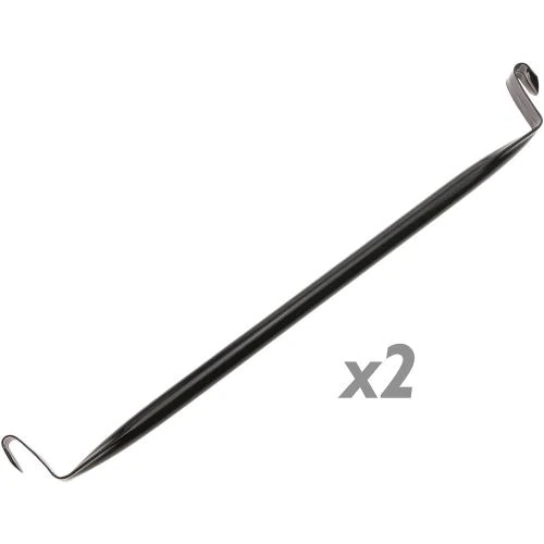 Détail de Barre Suspension Noir 35cm PrimeMatik, Paquet de 2