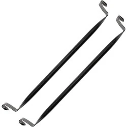 Barre Suspension Noir 35cm PrimeMatik, Paquet de 2