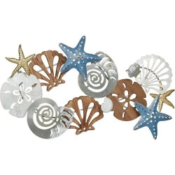 Décoration murale ajourée Touch Of Class, coquillage peint
