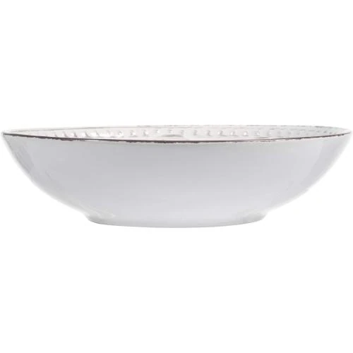 Zoom sur H Amp H, set 6 assiettes profondes blanches