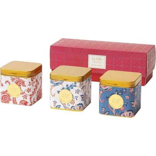 Bougies Parfumées La Jolie Muse, Coffret Cadeau Bio, Jasmin, Citron, Melon - Vue principale