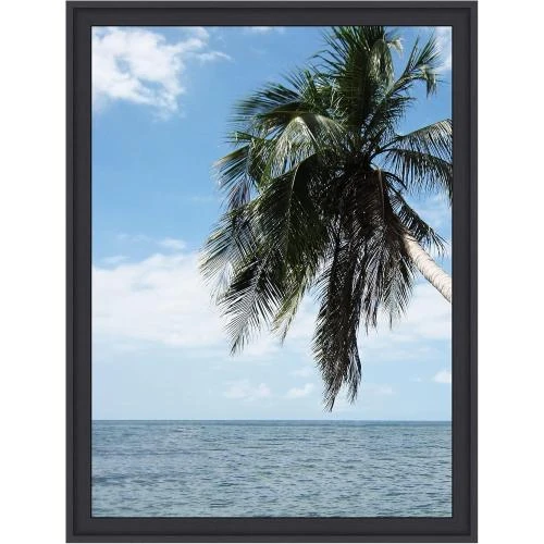 Caisse américaine noire, cadre bois, 4 cm largeur - Vue principale
