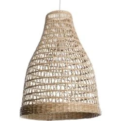 Lussiol Luminaire Rotin Naturel 60W Design Élégant
