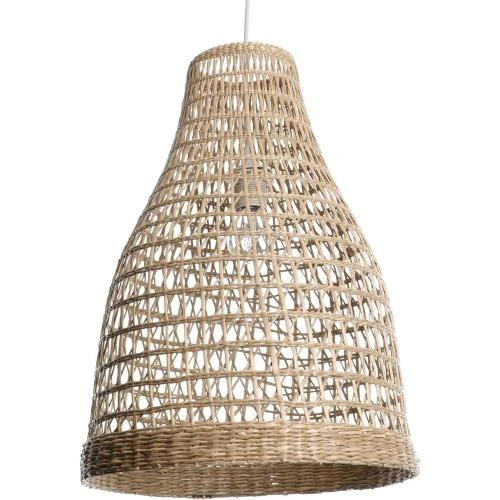Lussiol Luminaire Rotin Naturel 60W Design Élégant - Vue principale