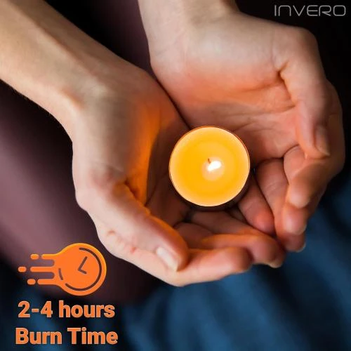 Zoom sur Bougies parfumées Invero, 60 pièces, baies, lavande, vanille