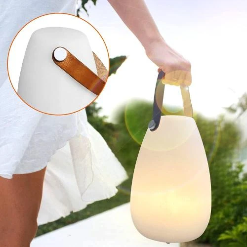 Détail de Lampe de table LED extérieure, télécommande, 8 couleurs, blanc chaud