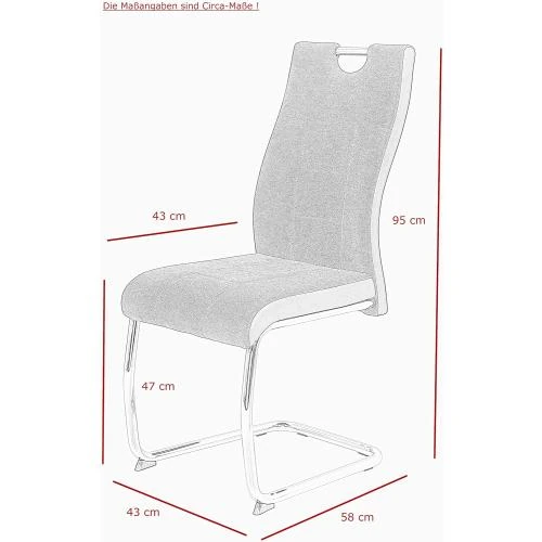 Détail de Chaises Luge Tissu Gris, Armature Métal Chrome, Apollo