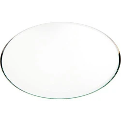 Miroir rond biseauté Plymor, pack de 6 unités
