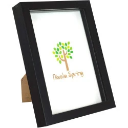 Cadre photo acrylique Nicola Spring, noir, design moderne