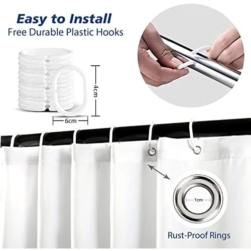 Zoom sur Rideau de Douche Oc??an Pieuvre: Style et Pratique pour Bain