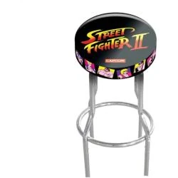 Tabouret Street Fighter II ARCADE1UP, design rétro