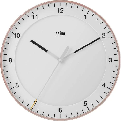 Horloge Murale Analogique Classique, Rose, Blanc, Silencieuse - Vue principale
