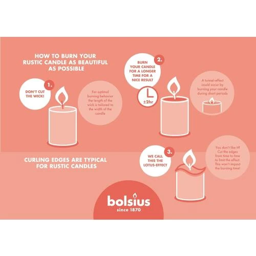 Zoom sur Coffret Bougies Rustiques Bolsius, Ambiance Nordique, Décoration