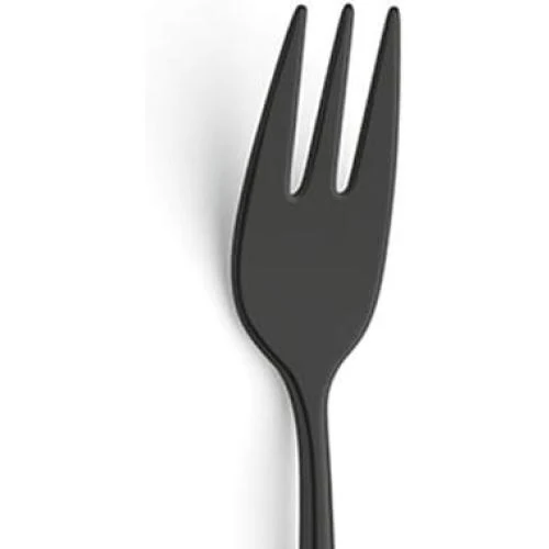 Détail de Set 6 Fourchettes à Gâteau Noir, Acier Inoxydable 18/10