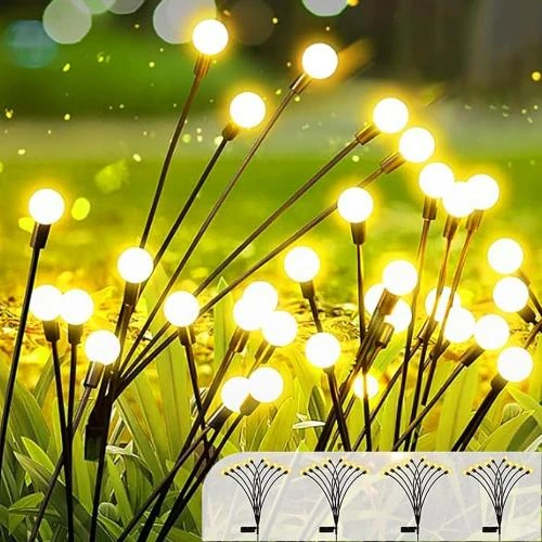 Lampe Solaire Extérieure TTBAODAN, 4 pièces LED Blanc Chaud - Vue principale